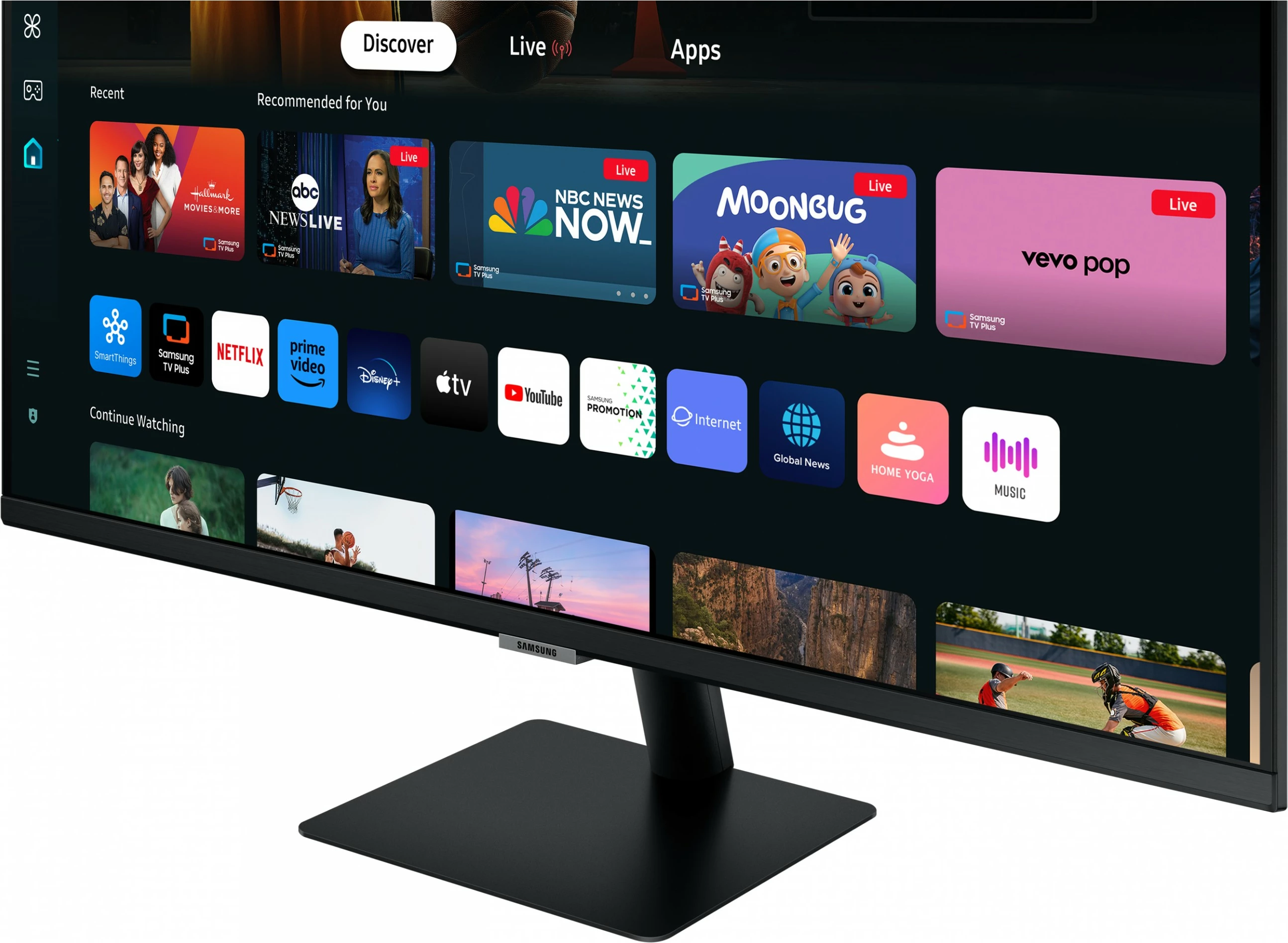 Monitor Samsung M70D, 32", 4K Ultra HD, LED, i zi