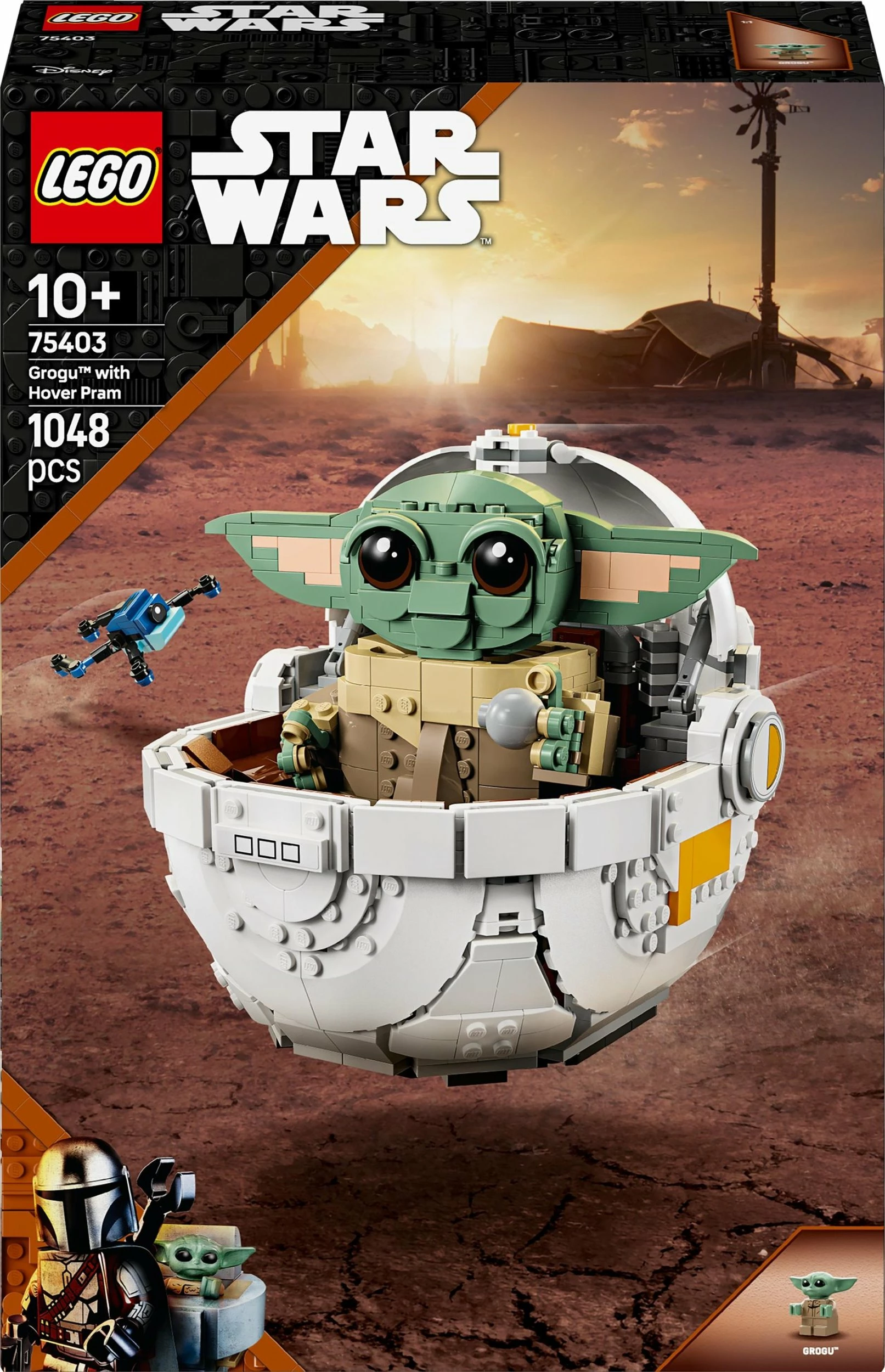 Set LEGO Star Wars Grogu™ in a Stroller 75403, 1048 copë, për 10+ vjet