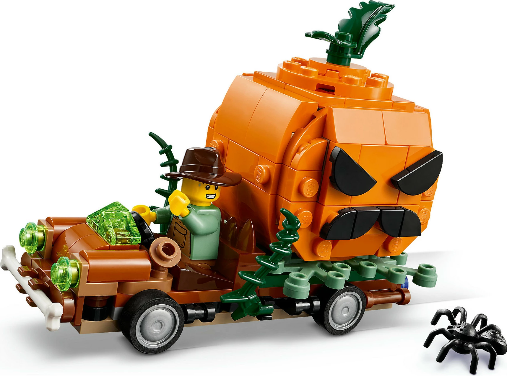Set ndërtimi LEGO 40822 Jack-O-Lantern Pickup Truck, 177 pjesë, 8+, portokalli
