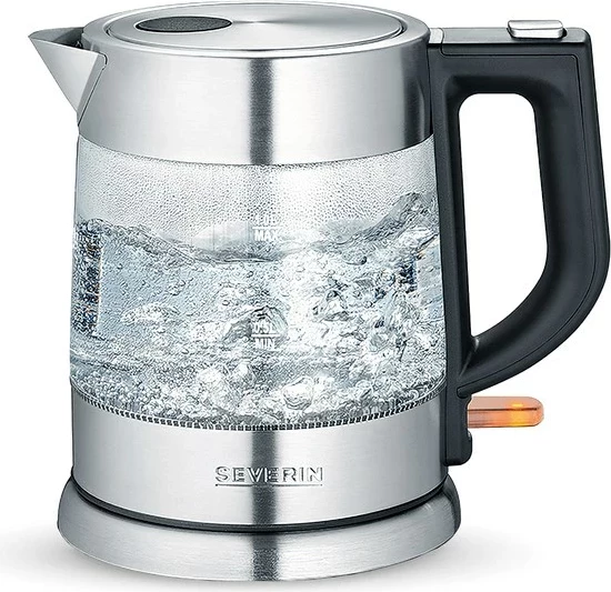 Ibrik elektrik Severin WK 3468, 1L, 2200W, Inox, Transparent