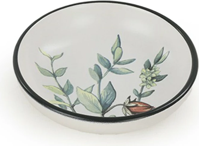 Set 6 copë tasë salce, qeramikë, Hermia Concept, të bardhë, jeshile, vjollcë, të zeza, ST489406F022AMD3600MAYD100