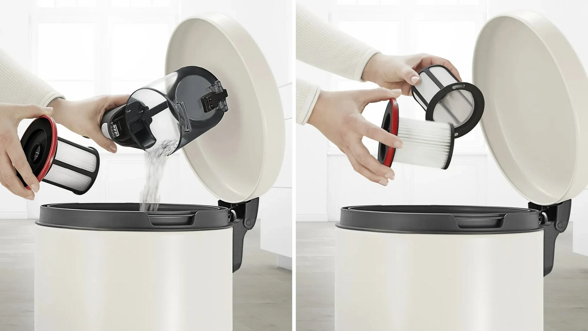 Fshesë elektrike Bosch Serie 6 BCS611P4A, pa kabllo, 0.3 L, e zezë