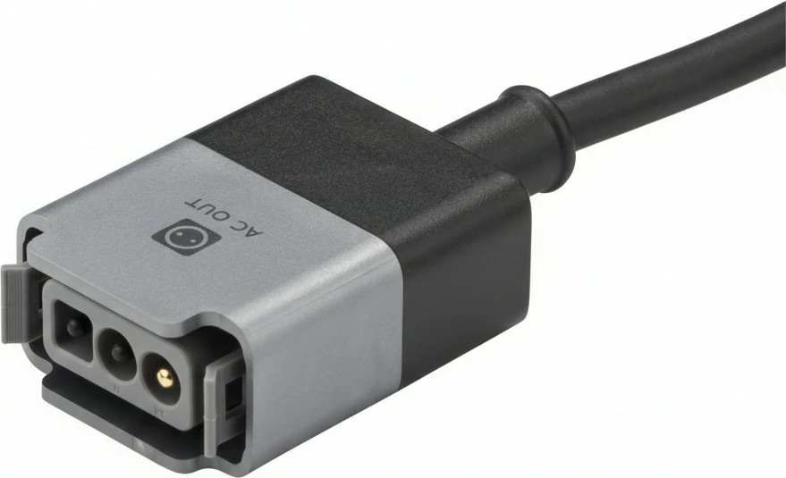 Kabllo karikimi AC EcoFlow DE-Wieland, e zezë