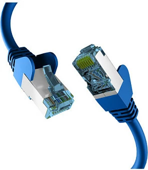 Kabllo rrjeti EFB Elektronik EC020200205, Cat7, 0.25 m, S/FTP, RJ-45, 10Gbps, e kaltër