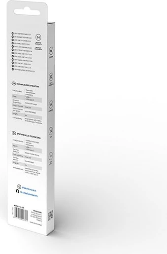 Kabllo USB Savio, 1m, e bardhë