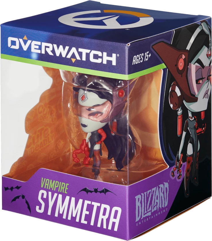 Figurinë koleksionuese Blizzard Gear Cute But Deadly Halloween Vampire Symmetra, 7 cm