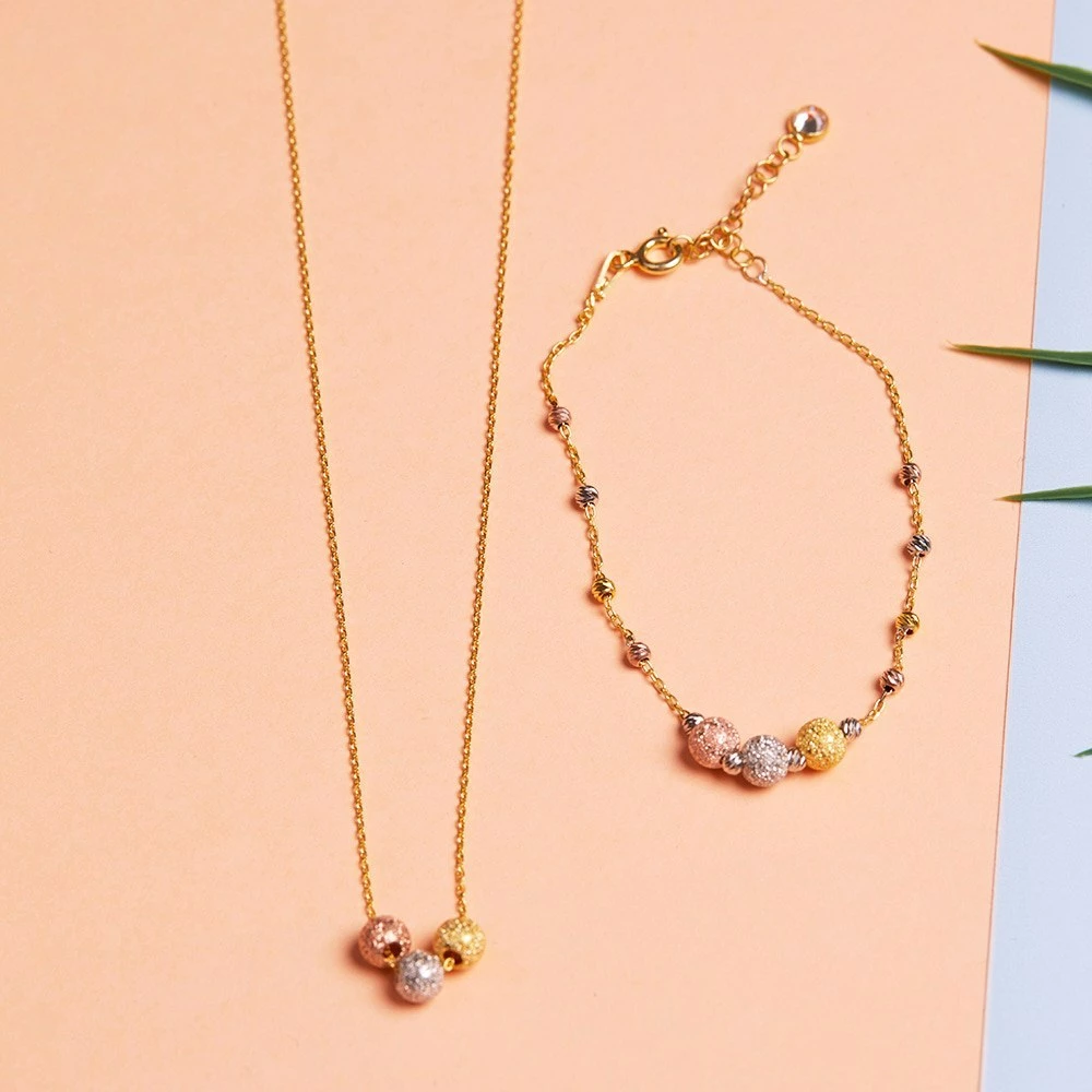 Set varëse me byzylyk, argjend 925, ngjyrë rozë-gold, ELKSLVR7180