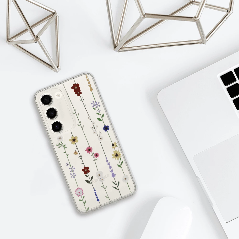 Mbështjellës silikoni ONASI Clear Case Garden për Samsung Galaxy A14, 1.8mm, transparent