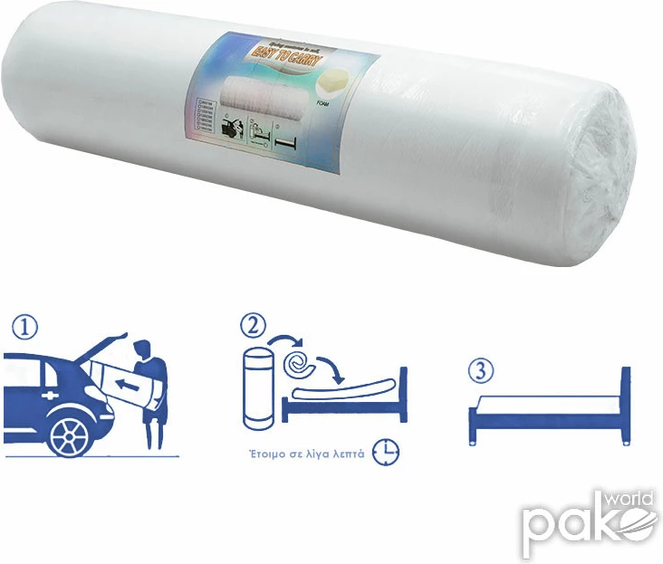 Dyshek Nemesis me susta xhepi, paketim rrotullues, të dy anët, 20-22cm, 100x200cm