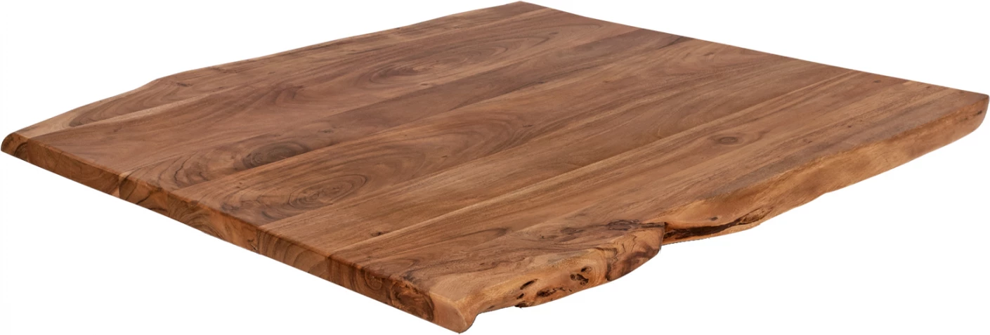 Sipërfaqe tavoline prej druri akacie, natyrale, 80x80x4 cm, FH8464.11