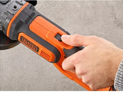 Brushe këndi Black & Decker BCG720N, 18V, 12.5cm, pa kabllo, zi-portokalli