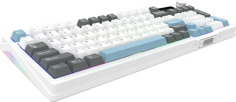 Kasë mekanike Aqirys Atria, 96%, 95 taste, RGB, USB Type-C, e bardhë