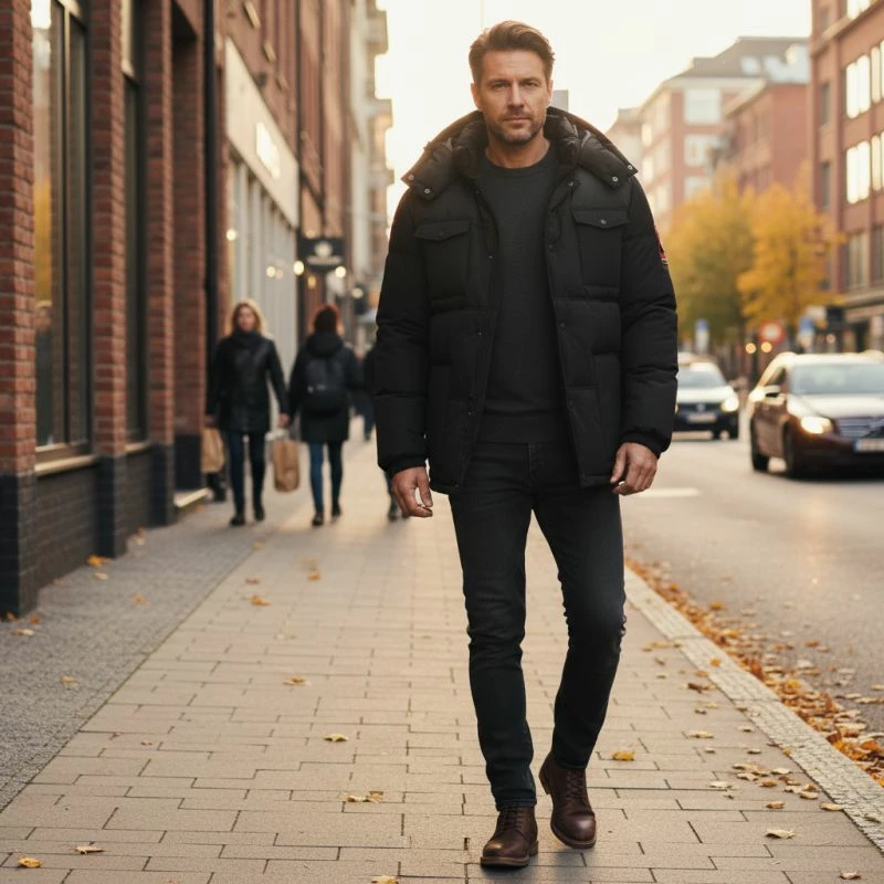 Jakne për meshkuj Geographical Norway, e zezë