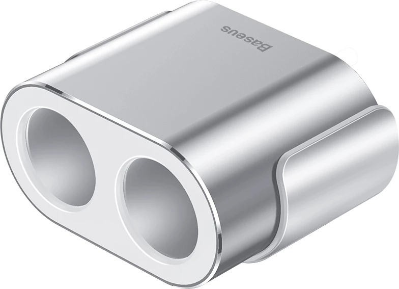 Karikues veture Baseus CRDYQ-0S, 2x dalje çakmaku 80W, 2x USB-A 3.1A, argjend