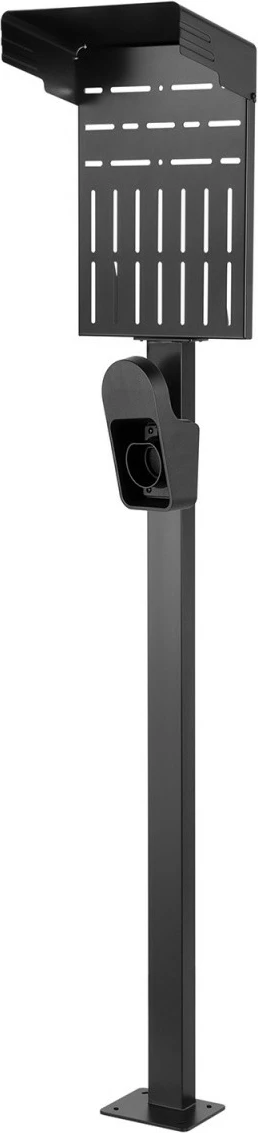 Qëndrim për karikues makine Maclean MCE456, për EV dhe PHEV, Çelik, i zi