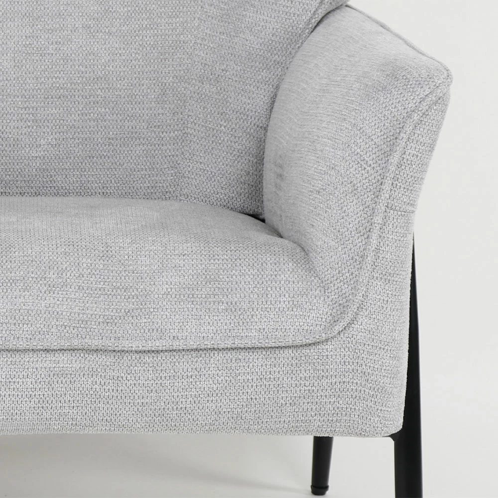 Fotel Lenon, ngjyrë gri, 83x83x85cm