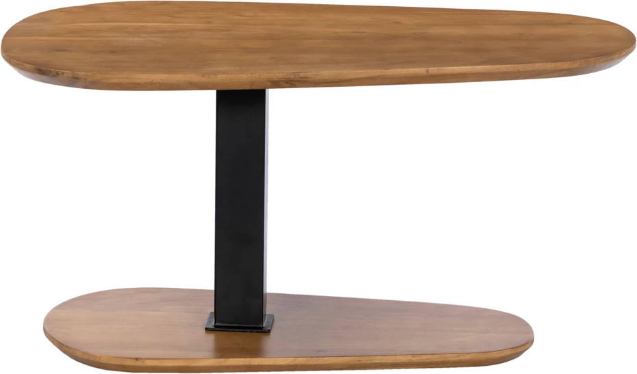 Tavolinë kafeje Level, ngjyrë arre e zezë, 95x65x48