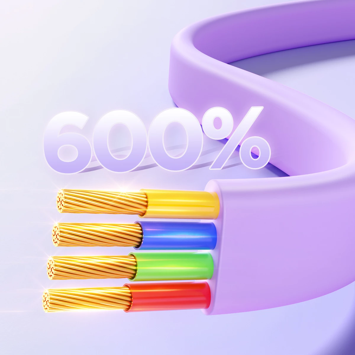 Kabllo 3-në-1 Joyroom Colorful Series S-A40, 1m, USB-A në USB-C/Lightning/microUSB, vjollcë