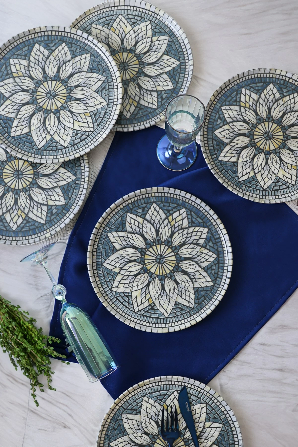 Set pjatash për ëmbëlsira (6 copë), Hermia Concept, X00017442