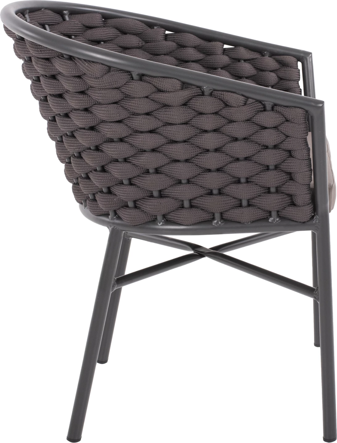 Karrige alumini me litar shkumë gri e errët 60x57x77Hcm.FH5859.01