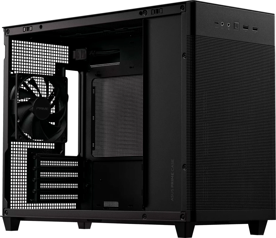 Kasë ASUS Prime AP201 MicroATX 33L, e zezë