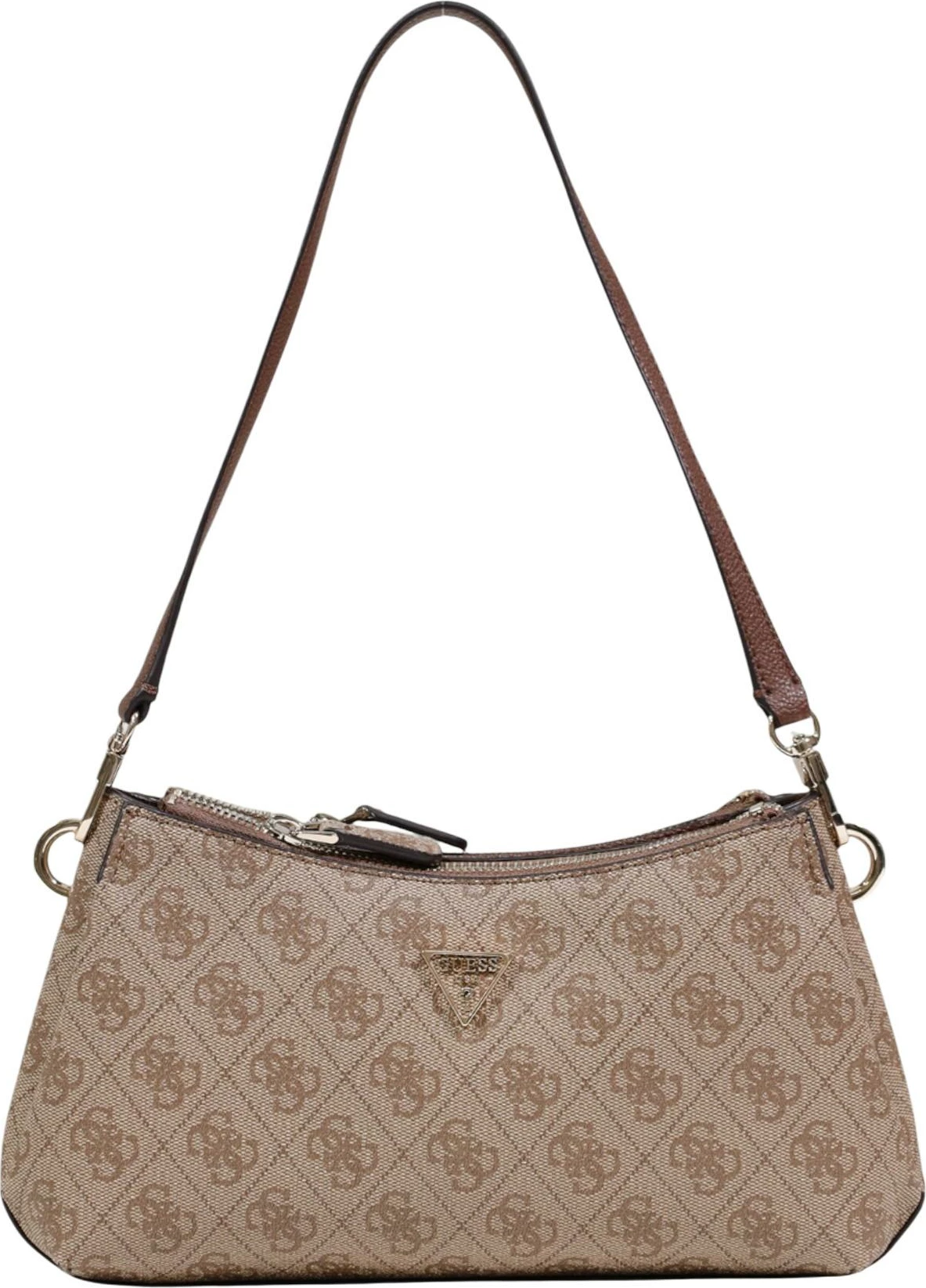 Çantë crossbody për femra Guess Noelle II 3 Comp Shldr Xbody HWBG96 72730, bezhë e errët