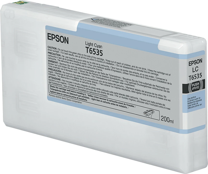 Kartushë boje Epson T6535 C13T653500, 200 ml, pigment, Light Cyan
