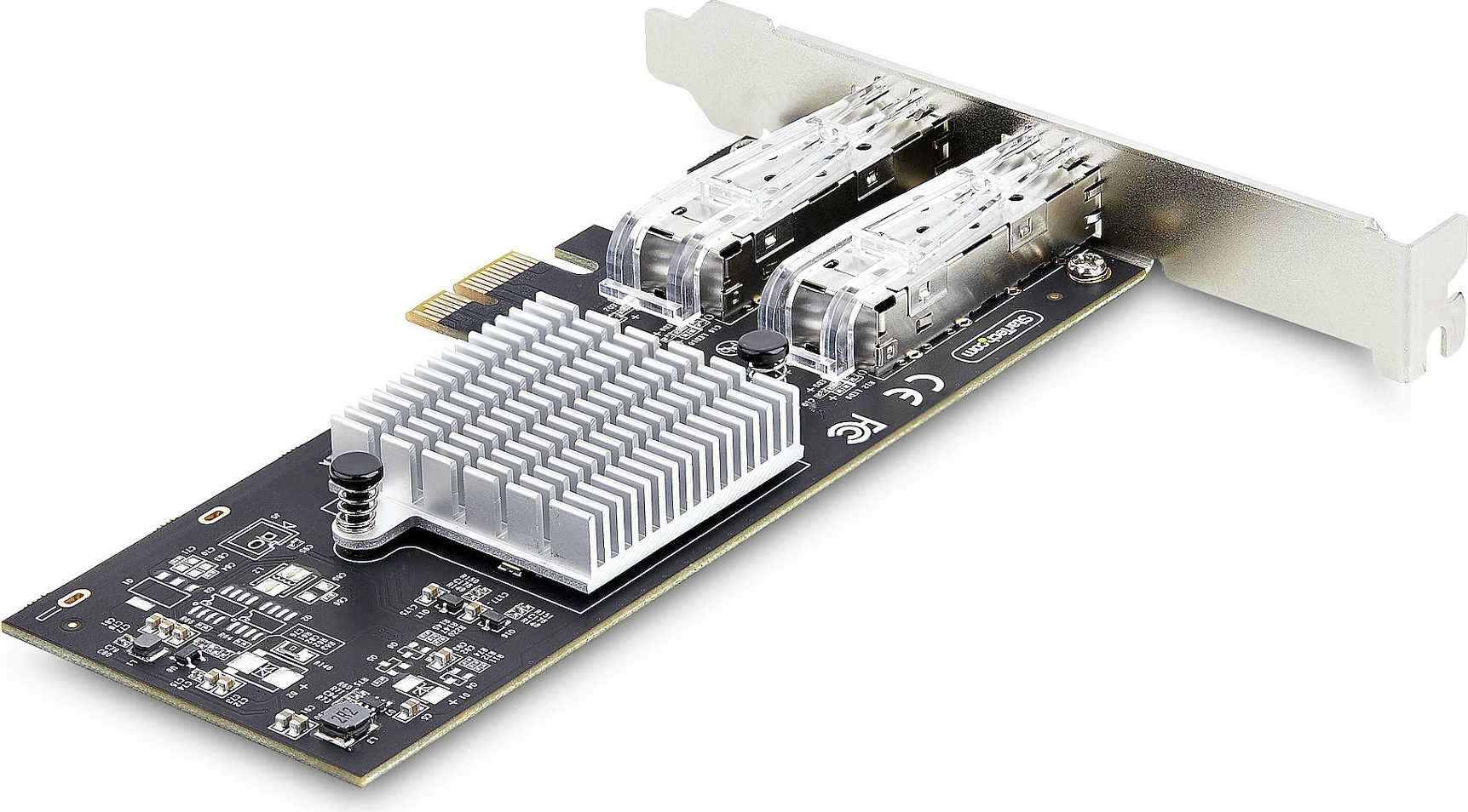 Kartë rrjeti StarTech 2-Port SFP, Intel I350-AM2, PCIe 2.0 x1, 2x 1GbE, e zezë/argjendtë