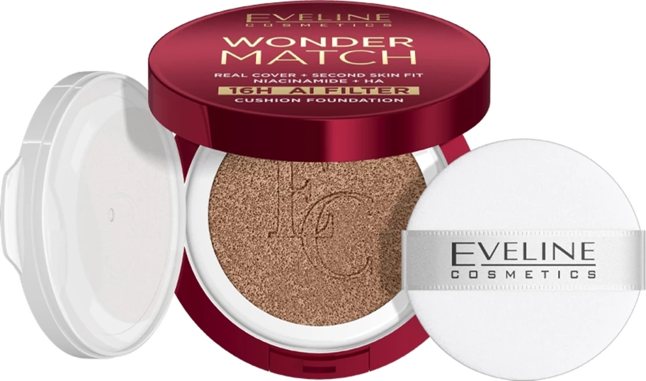 Fondatinë cushion Eveline Cosmetics Wonder Match 04W Beige për femra 15g