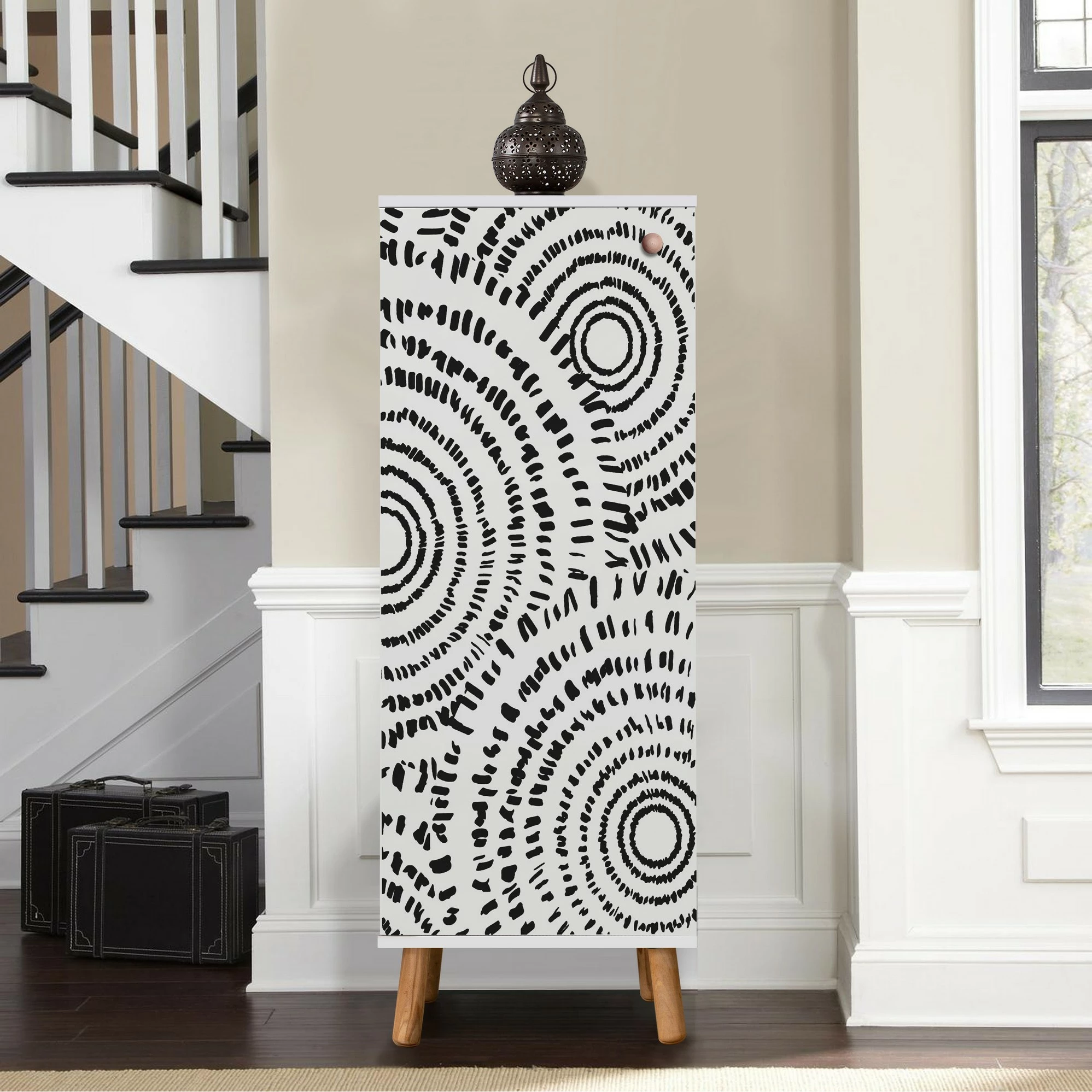 Dollap këpucësh Hanah Home, Vegas - B 946, ngjyrë e bardhë, 50x135x38cm