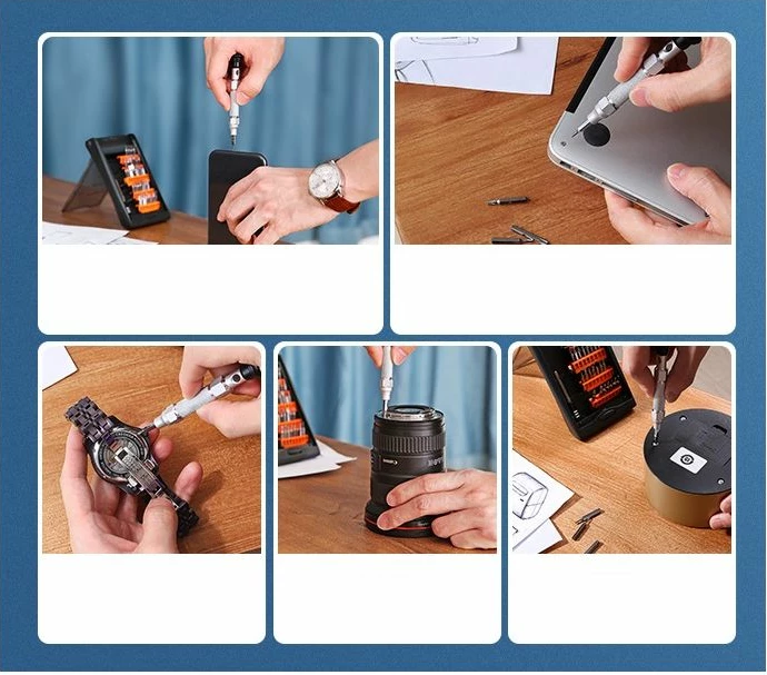 Set kaçavidash precize UGREEN 80459, 38-në-1, me kuti, e zezë