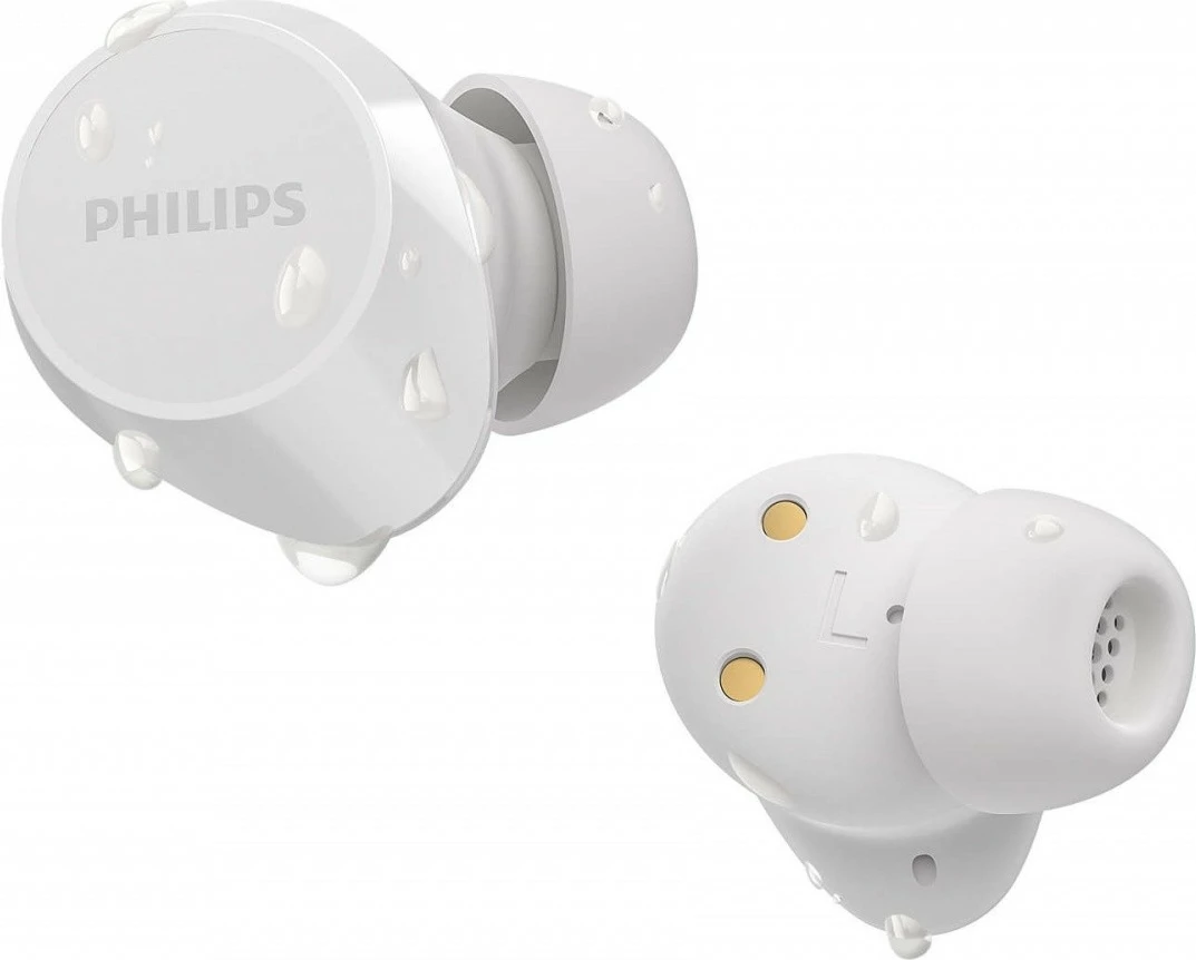 Kufje pa tela, Philips TAT1209WT/00, true wireless in-ear, Bluetooth, IPX4, deri 18 orë, të bardha