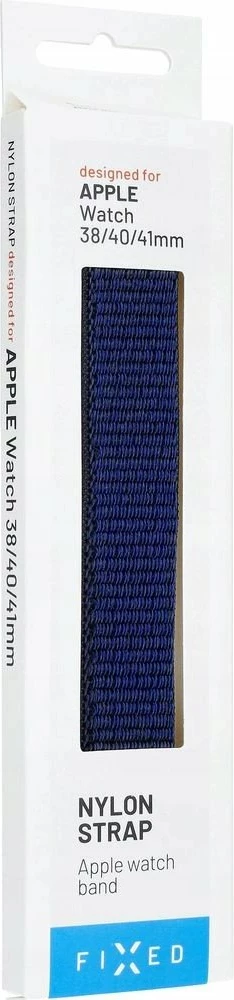 Rrip najloni sportiv për Apple Watch Fixed FIXNST2-436-DBL 38/40/41mm 160-210mm, blu e errët