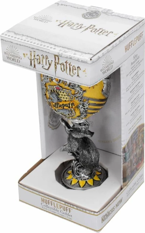 Krigë koleksionuese NEMESIS NOW Harry Potter Hufflepuff, e derdhur në rrëshirë dhe e pikturuar me dorë, verdhë/zezë
