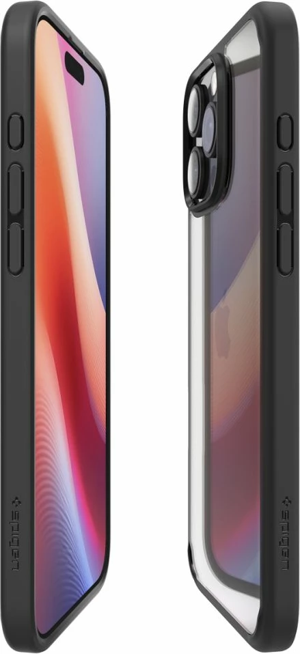 Mbështjellës Spigen Ultra Hybrid për iPhone 16 Pro, Matte Black