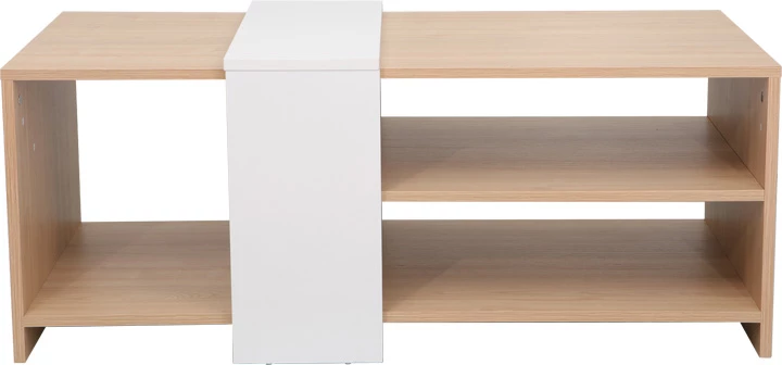 Tavolinë kafeje Cozeto, ngjyrë natyrale-bardhë, 100x53x41.5cm