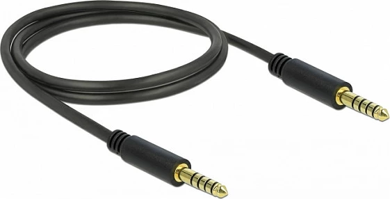 Kabllo audio stereo DeLOCK 85791, 4.4mm mashkull në 4.4mm mashkull, 1 m, e zezë