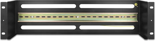Panel me shinë DIN DeLOCK, 19", 3U, metal, i zi