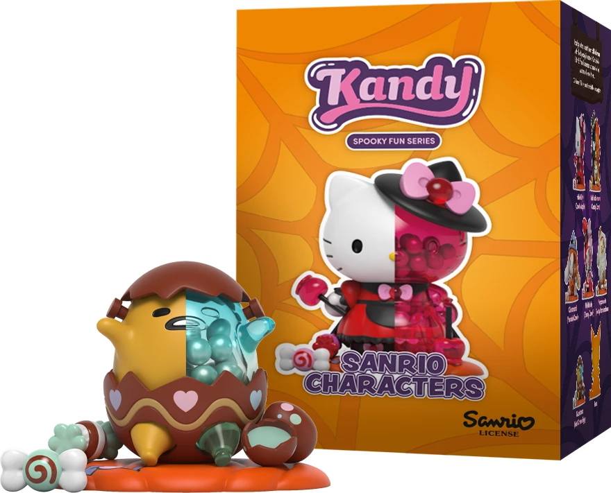 Figurinë koleksioni Mighty Jaxx Kandy x Sanrio Spooky Fun Series, kuti surprizë