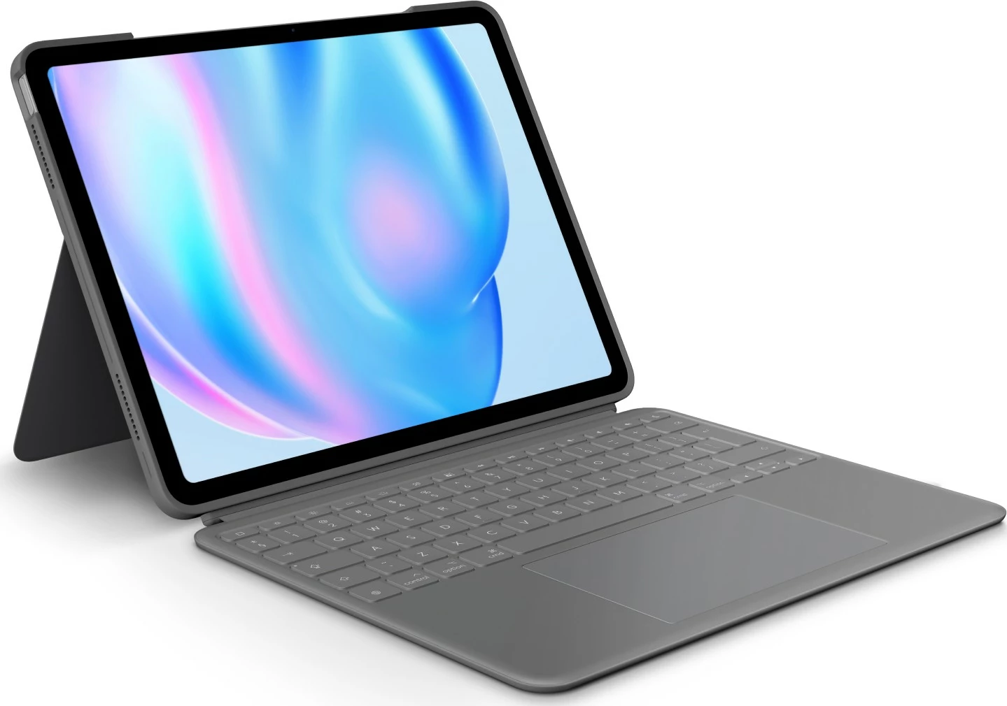 Mbështjellës me tastierë Logitech Combo Touch, QWERTY, US International, Trackpad, Gri