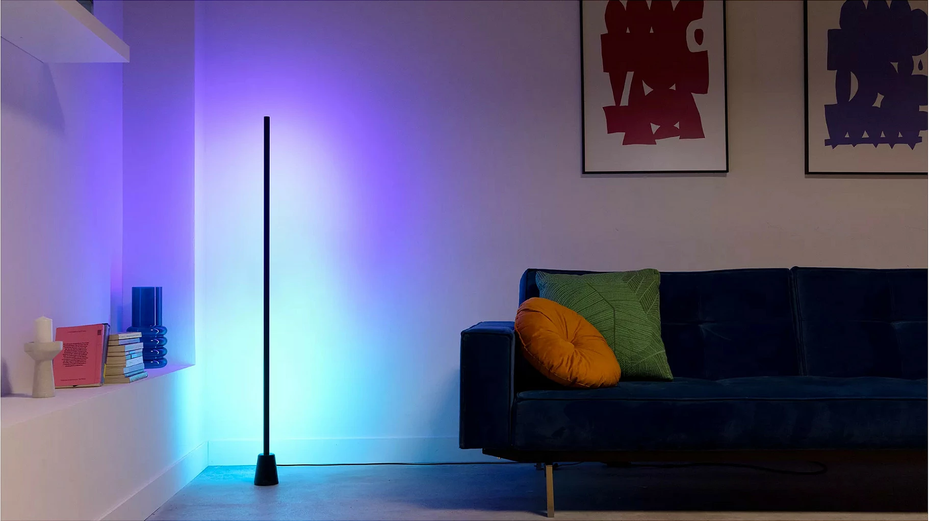 Ndriçues dyshemeje smart WiZ 8719514865273, LED 9.7W, Wi‑Fi/Bluetooth, multikolor, i zi