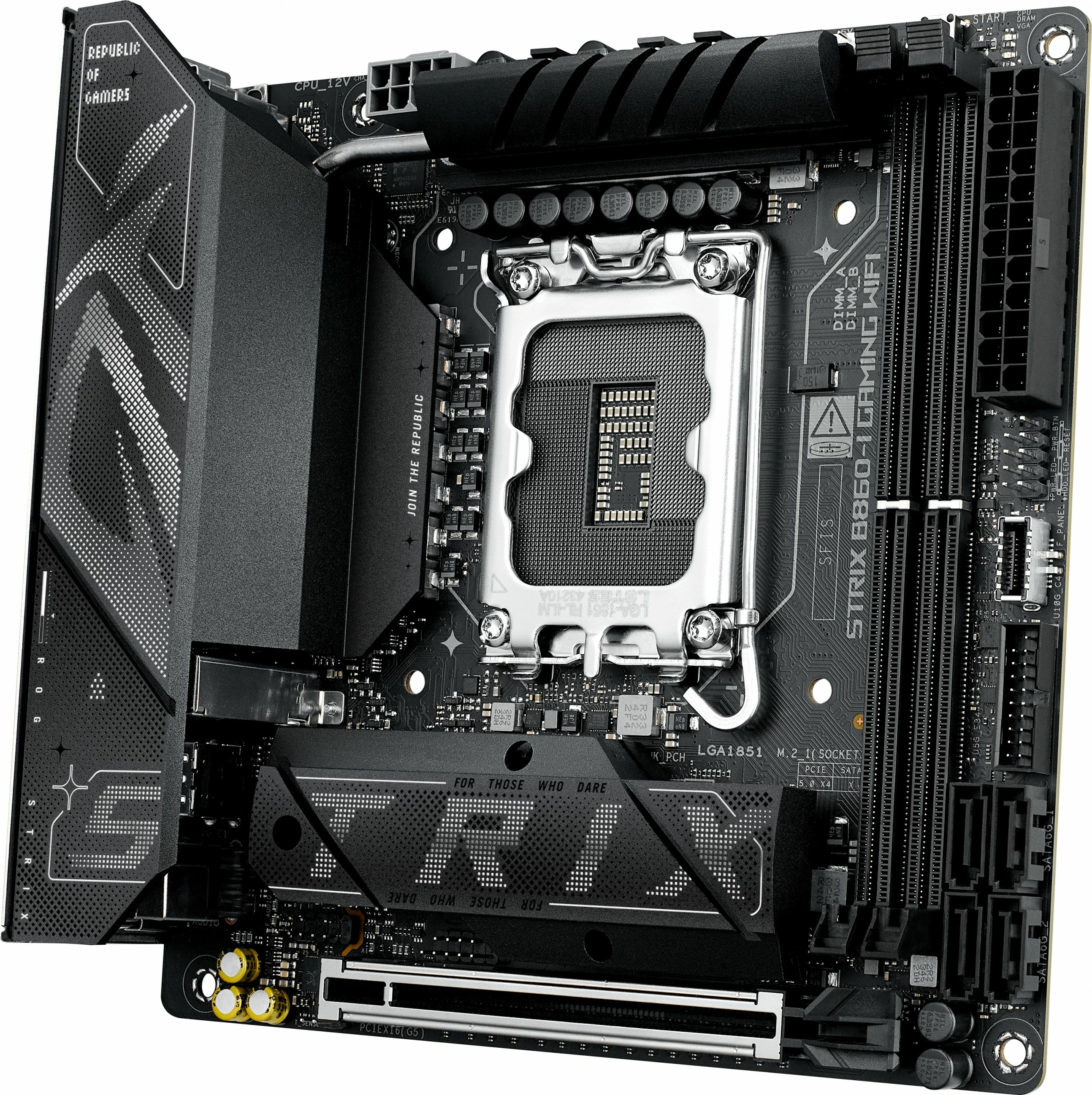 Pllakë amë ASUS ROG STRIX B860-I GAMING WIFI, LGA1851, mini ITX