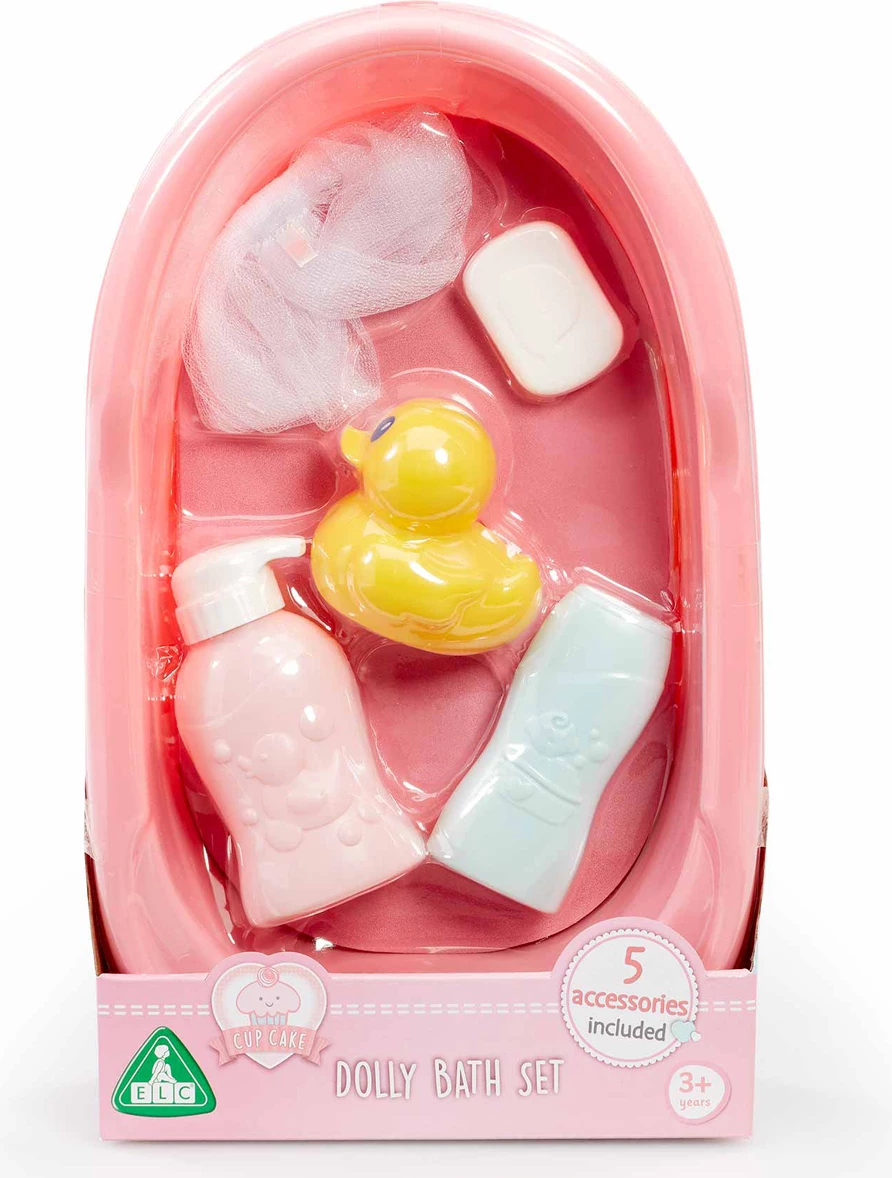 Cupcake Dolly Bath Set