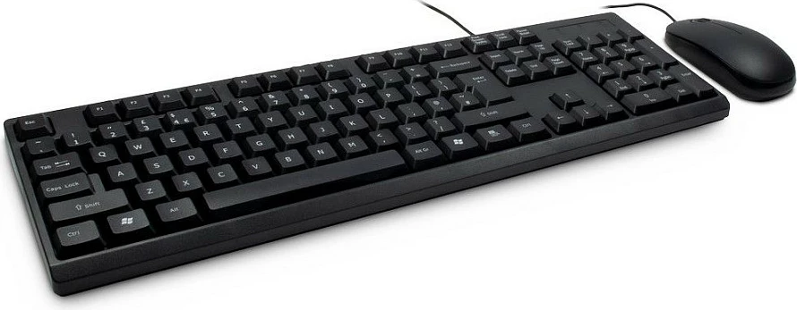 Set tastierë + maus Inter-Tech NK-1000EC, QWERTY, me kabllo, i zi
