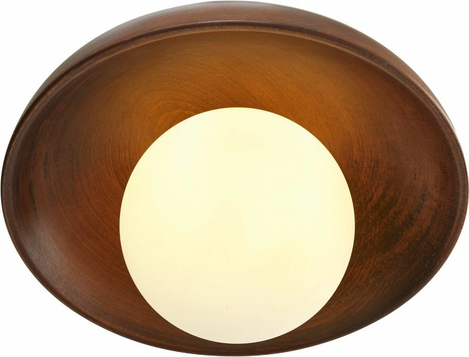 Llambë muri Opviq, dru arre, kapak qelqi, Walnut