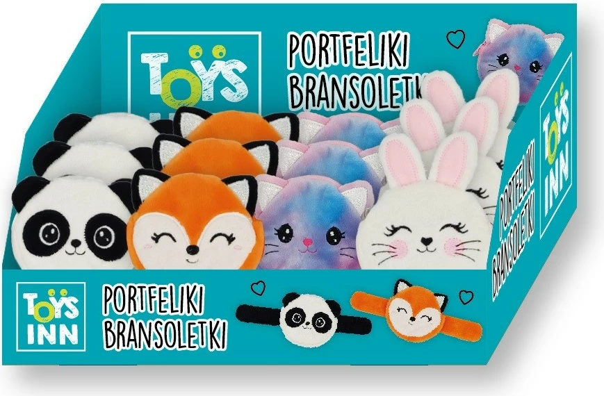 Byzylyk pelushi me portofol Stnux STN8912, set 12 copë, ngjyra të përziera