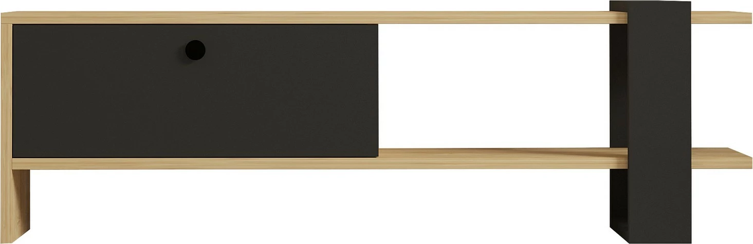 Komodë TV Hanah Home, Yonca, anthracite dhe lis, 120x36.8x25cm