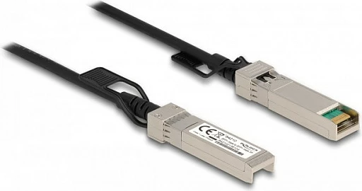 Kabllo Twinax DeLOCK SFP+ në SFP+, 3 m, 10 Gbit/s, e zezë/argjend