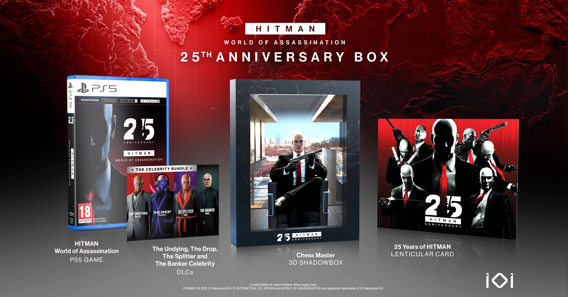 Lojë PS5 IO Interactive Hitman World of Assassination 25th Anniversary Edition Anniversary Box