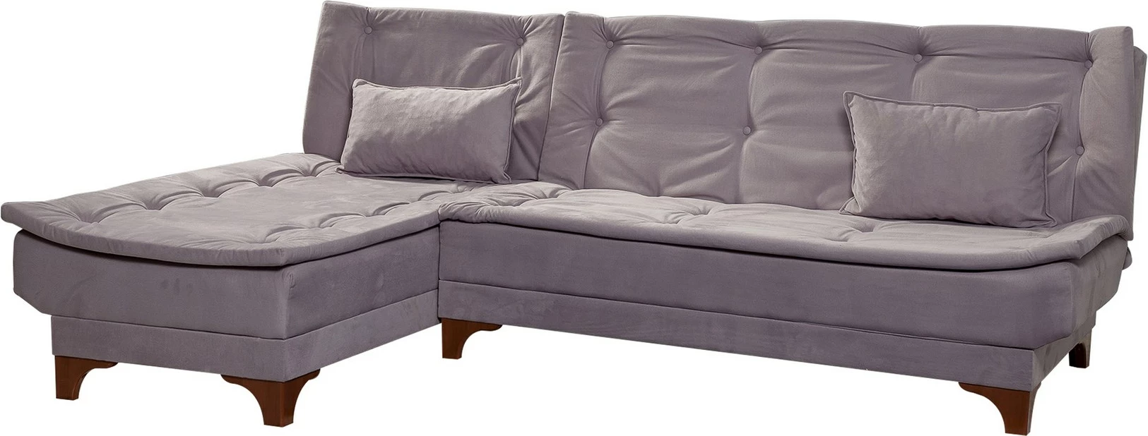 Kënd-sofa shtrat Atelier del Sofa, kënd majtas, ngjyrë gri